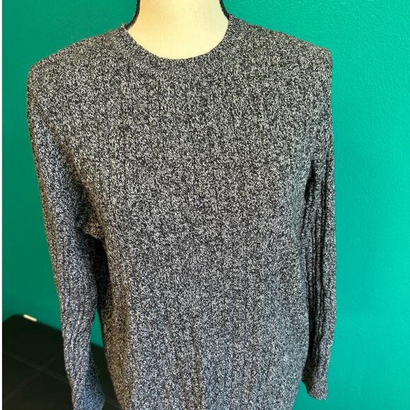 Kim Rogers Dark Gray Speckled Knit Pullover Sweater Large - Picture 8 of 10